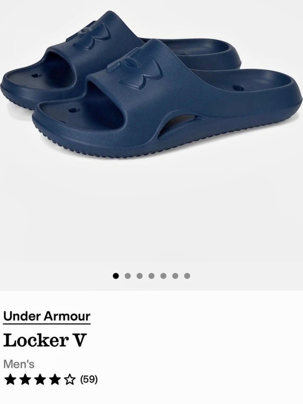 Under Armour UA Locker V Slides Men's Blue